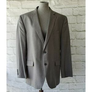 Stafford Sport Coat Tailored Classic Fit Jacket Size 46R Travel Suit Separate